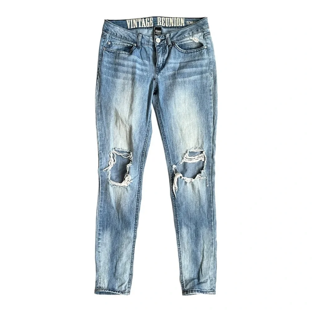 Rewash Vintage Reunion Distressed Skinny Jeans – Size 5 / 27